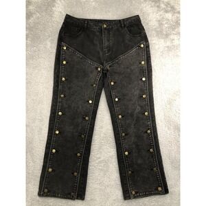 Heritage Falmer Unisex Jeans XXL (36x30) Black Rocker Metal Band